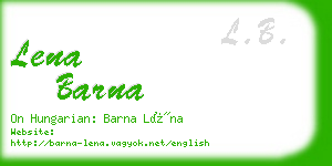 lena barna business card